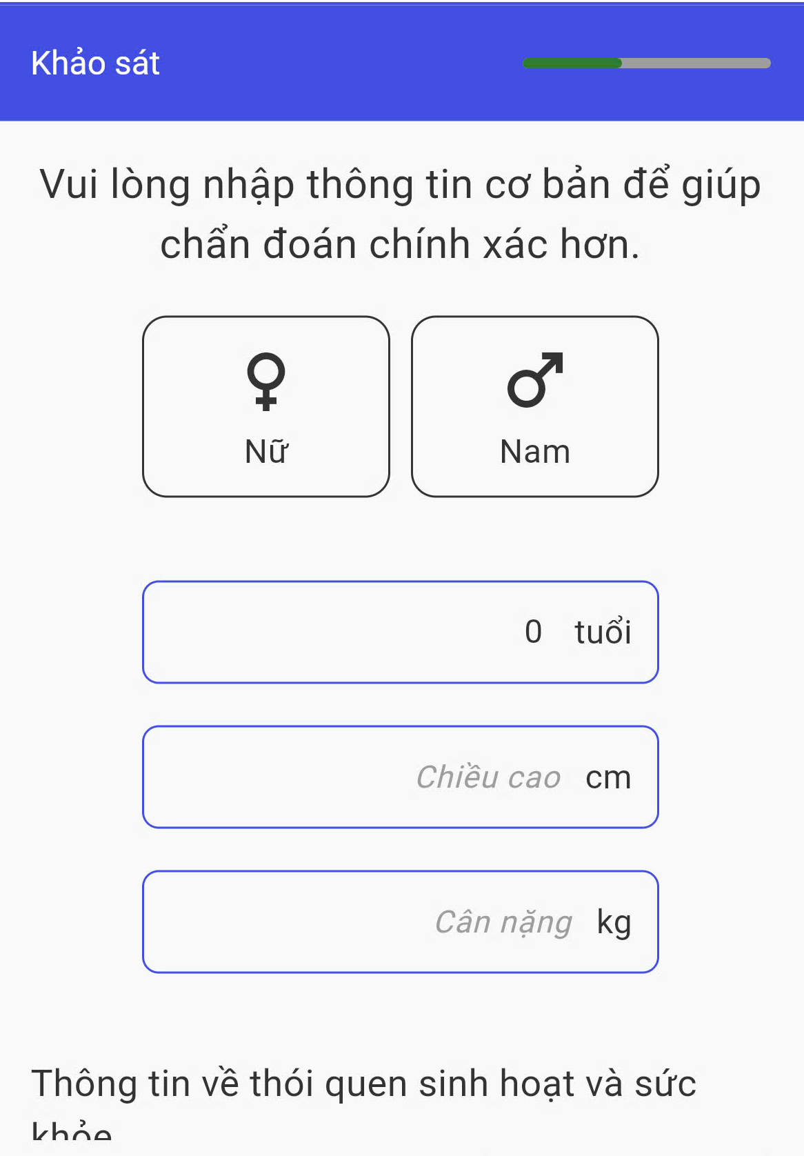 2. Làm khảo sát nhanh